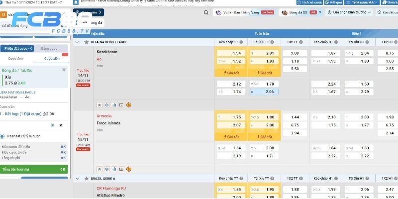 Hướng dẫn cược xiên