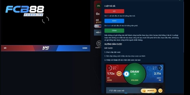 Hướng dẫn tham gia đá gà FC88 chi tiết